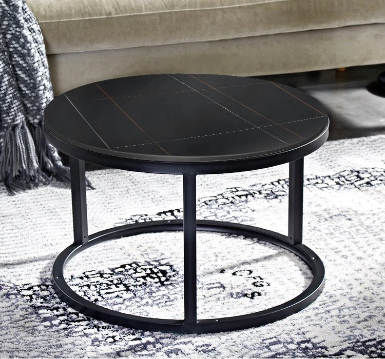 Marble black online coffee table