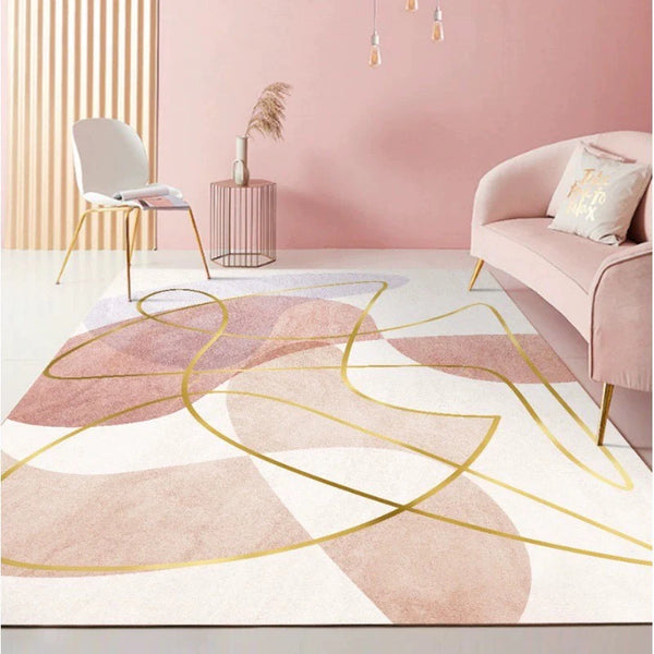 LANOM pink texture Rug